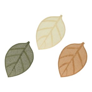 D�kkeserviet EDM Naturlig fiber 30 x 46,5 cm Blad af en plante