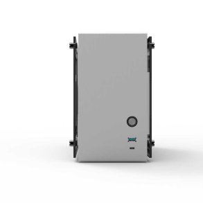 ATX Semi-t�rn kasse Zalman M2 MINI-SILVER Sort S�lvfarvet