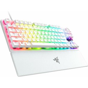 Tastatur Razer Huntsman V3 Pro Hvid Spansk qwerty
