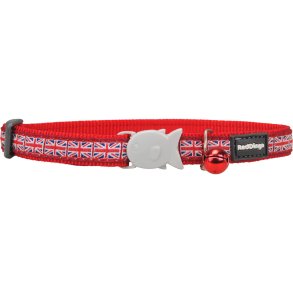 Hundehalsbnd Red Dingo STYLE UNION JACK FLAG 41-63 cm