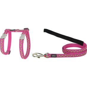 Hundesele Red Dingo On Hot 21-35 cm Pink