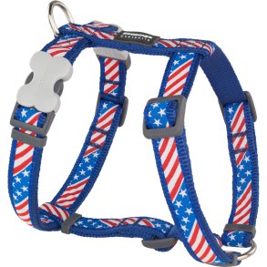 Hundesele Red Dingo STYLE US FLAG 36-54 cm 30-48 cm