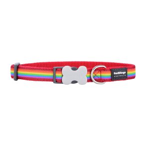Hundehalsbnd Red Dingo Rainbow 20-32 cm Multifarvet