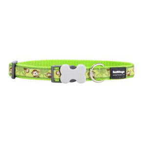 Hundehalsbnd Red Dingo STYLE MONKEY LIME GREEN 31-47 cm