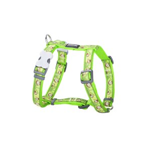 Hundesele Red Dingo STYLE MONKEY LIME GREEN 45-66 cm 36-59 cm