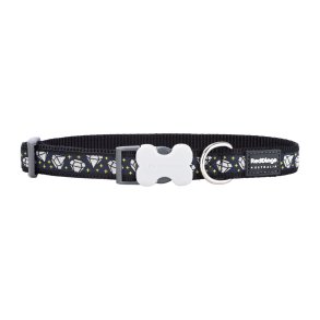 Hundehalsbnd Red Dingo STYLE DIAMOND Sort 41-63 cm
