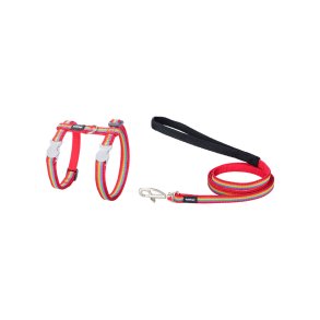 Hundesele Red Dingo Rainbow 21-35 cm Rd Multifarvet