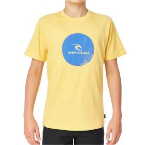 Brne Kortrmet T-shirt Rip Curl Corp Icon B Gul