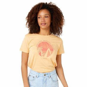 Kortrmet T-shirt Rip Curl Re-Entry Crew  Beige