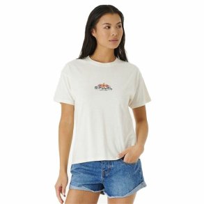 Kortrmet T-shirt Rip Curl Sun Relaxed Hvid
