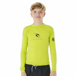 B�rne Kort�rmet T-shirt Rip Curl Corps L/S Rash Vest  Gul Surf Lycra