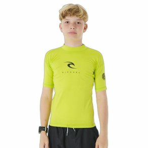 Brne Kortrmet T-shirt Rip Curl Corps S/S Rash Gul Surf Lycra
