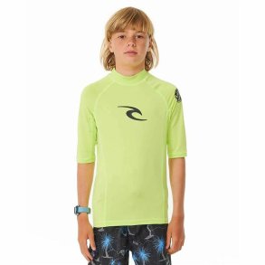 Brne Kortrmet T-shirt Rip Curl Wave Upf Limegrn