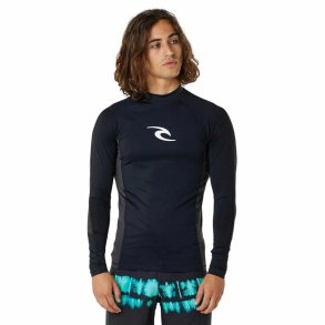 Bade T-shirt Rip Curl Waves pf Sort