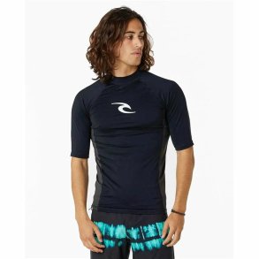 Kortrmet T-shirt til Mnd Rip Curl Waves pf Sort