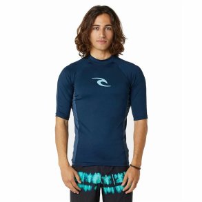 Kort�rmet T-shirt til M�nd Rip Curl Waves Marinebl�
