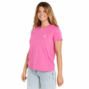 Kortrmet T-shirt til Kvinder Rip Curl Re-Entry Crew Tee Pink Fuchsia