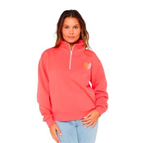 Sweaters uden H�tte til Kvinder Rip Curl Half Zip Fleece Koral