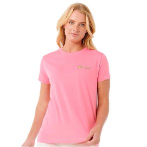 Kort�rmet T-shirt til Kvinder Rip Curl Waikiki Standard Tee Pink