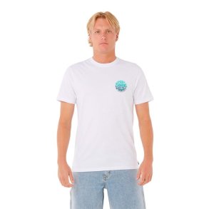 Kort�rmet T-shirt til M�nd Rip Curl Passage Tee Hvid