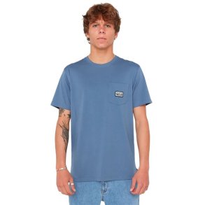 Kort�rmet T-shirt til M�nd Rip Curl Sportline Badge Ss Tee Indigo