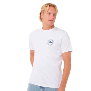 Kort�rmet T-shirt til M�nd Rip Curl Staple Hvid