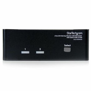 KVM -kontakt med 2 porte Startech SV231DDVDUA         