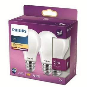 LED-lampe Philips Hvid E27