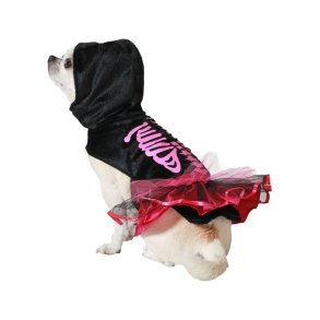 Hundedragt Pink Skelet