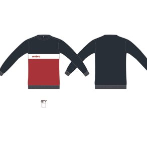 Sweaters uden H�tte til M�nd Umbro FW 66213U LKE Marinebl�