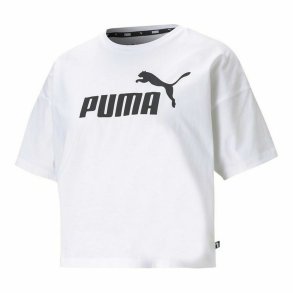 Kort�rmet T-shirt til Kvinder Puma Hvid L