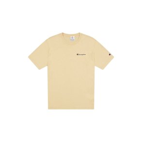 Kort�rmet T-shirt til M�nd Champion CHAMPION SS TEE 220264 WKK Beige