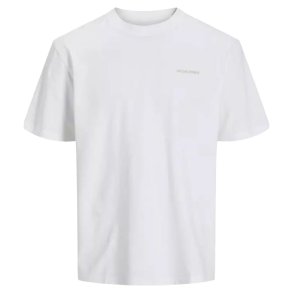 Kort�rmet T-shirt til M�nd Jack & Jones JCOPACER BACK PRINT TEE 12273297 Hvid