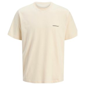 Kort�rmet T-shirt til M�nd Jack & Jones JORSPLIT BACK TEE 12272996 Hvid