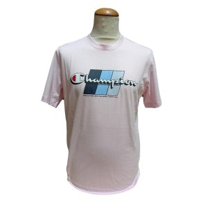 Kort�rmet T-shirt til M�nd Champion CHAMPION SS TEE 221219 BSP Pink