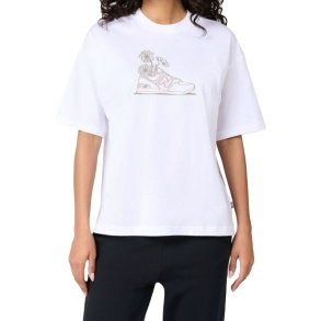 Kort�rmet T-shirt til Kvinder New Balance WT43556 WT Hvid