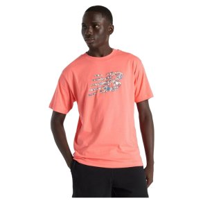 Kort�rmet T-shirt til M�nd New Balance NAT LOGO SS MT51920 DTR Pink