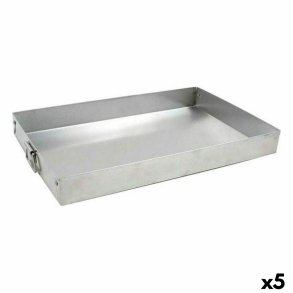 Rektangulr Form VR Slvfarvet Aluminium 30 x 19 x 3,5 cm (5 enheder)