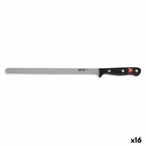Skinkekniv Quttin Sybarite Sort Slvfarvet 28 cm (16 enheder)