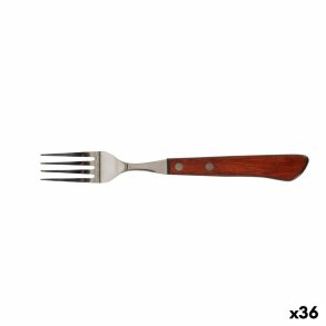 Gaffel Quttin Packwood 9,5 cm Brun Slvfarvet (36 Enheder)