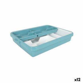 Bestikholder Tontarelli Mixy Turkisbl 31,7 x 41,8 x 7,7 cm Forlngbar (12 enheder)