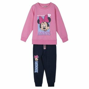 Trningsdragt til brn Minnie Mouse Pink