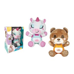 Musical Bamse Hvid Brun 25 cm Papir