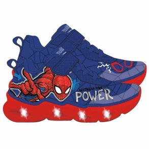 LED Tr�ningssko Spider-Man M�rkebl�