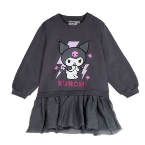 Sweatshirt til B�rn Kuromi Sort M�rkegr�