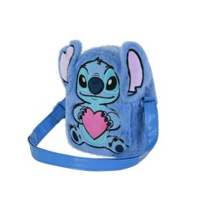 Skuldertaske Lilo & Stitch Bl� 19 x 14 x 7 cm