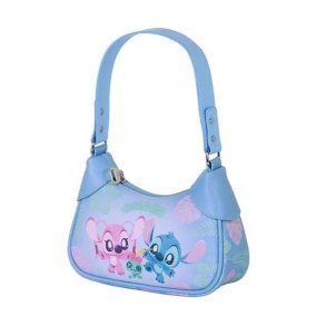 Skuldertaske Lilo & Stitch Bl� 14,5 X 21,5 X 8 CM