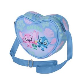 Skuldertaske Lilo & Stitch Bl� 15,5 x 21 x 6,5 cm