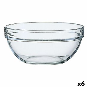 Salatskl Luminarc Gennemsigtig Glas (23 x 11 cm) (6 enheder)