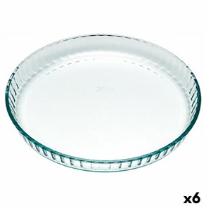 Kageform Pyrex Classic Vidrio Gennemsigtig Glas Flad Cirkulr 25 x 25 x 4 cm 6 enheder